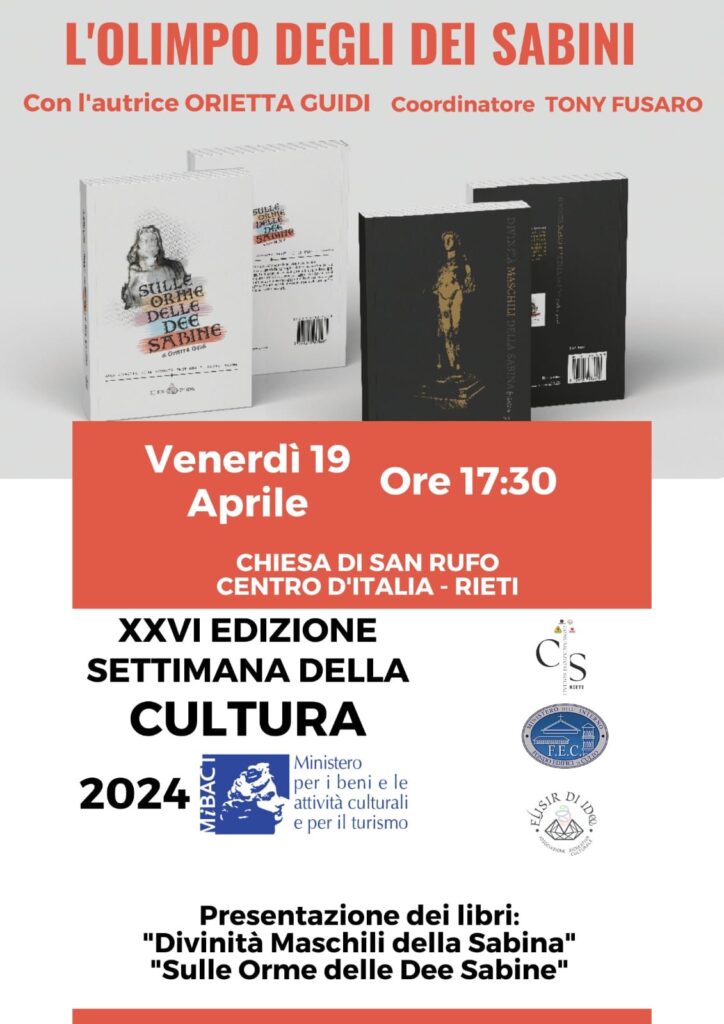 Per l'articolo da pubblicare sul tuo blog sulla presentazione dei libri di Orietta Guidi, ecco una bozza inclusa con gli hashtags appropriati: Alla Scoperta delle Radici Sabine: Una Serata con Orietta Guidi
